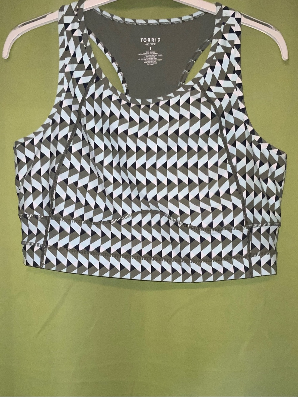 Torrid Geometric Racerback Sports Bra